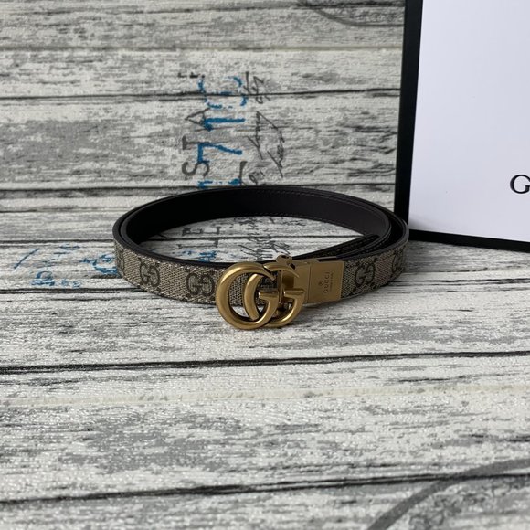 GGMarmont Reversible Thin Leather BeltStyle ‎65941 main image 6